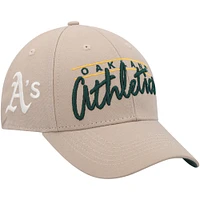 Casquette ajustable Atwood MVP '47 kaki pour homme des Oakland Athletics