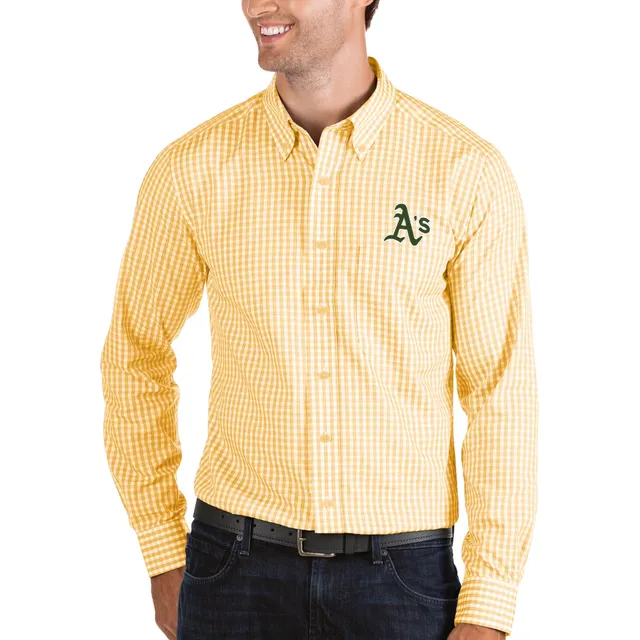 Lids Oakland Athletics Antigua Stance Flannel Button-Up Long Sleeve Shirt -  Green