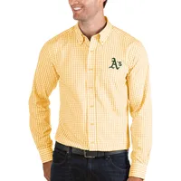 Antigua Oakland Athletics Women's Long Sleeve Dress Shirt