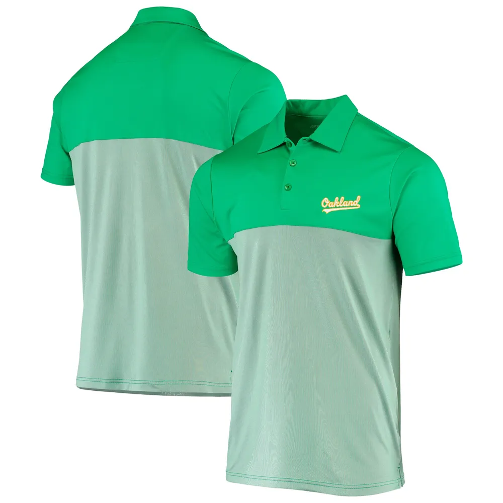 Men's Oakland Athletics Columbia Green Range Polo