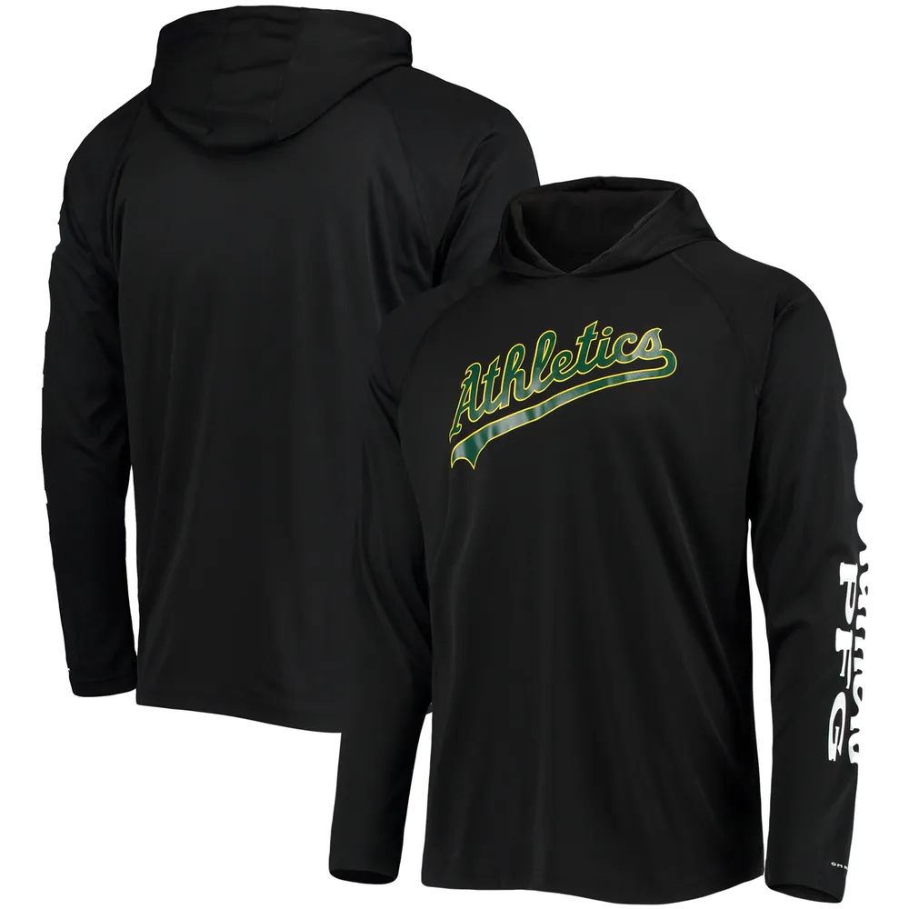 Men's Antigua Green Oakland Athletics Victory Pullover Hoodie