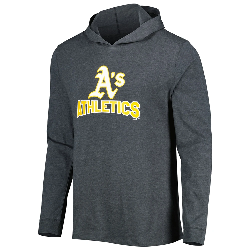 Ensemble sweat à capuche et pantalon de jogging Oakland Athletics Meter pour homme Concepts Sport Green/Charcoal