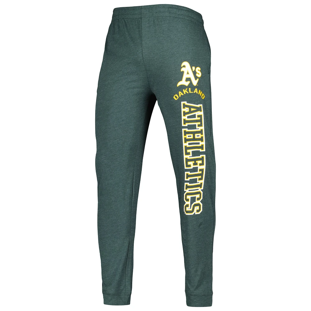 Ensemble sweat à capuche et pantalon de jogging Oakland Athletics Meter pour homme Concepts Sport Green/Charcoal