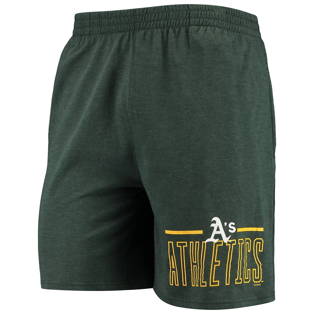 Ensemble de nuit pour homme avec t-shirt et short Oakland Athletics Meter Sport Green/Gold Concepts