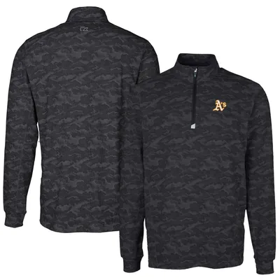 Lids Oakland Athletics Cutter & Buck Big Tall Traverse Stretch Quarter-Zip  Pullover Top