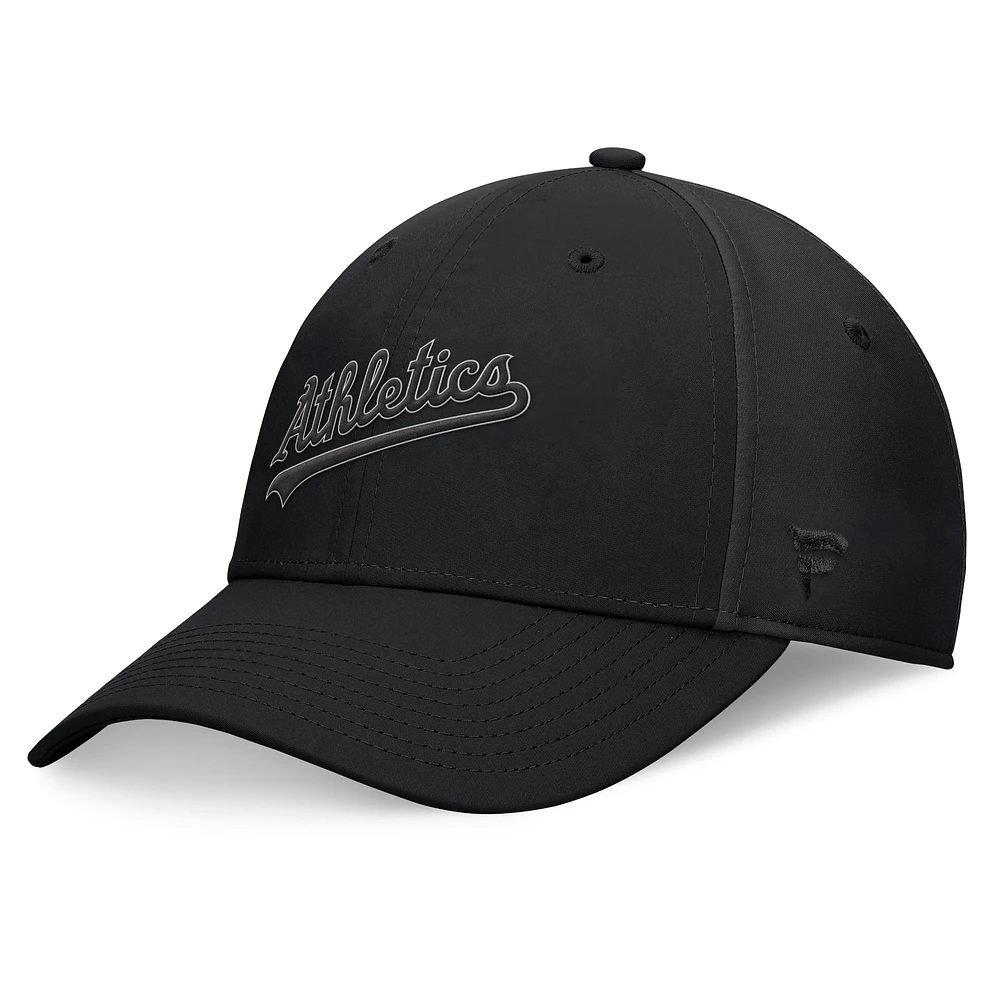 Men's Fanatics Black Oakland Athletics Night Game Flex Hat