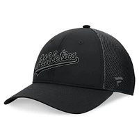 Men's Fanatics Black Oakland Athletics Spacer Mesh Flex Hat