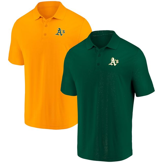 Men's Oakland Athletics Columbia Green Range Polo