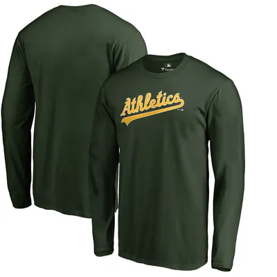  MLB Oakland A's Wordmark T-Shirt, Green, Medium