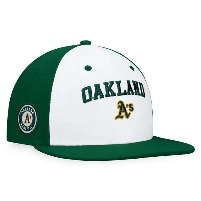 Lids Oakland Athletics Fanatics Branded Iconic Color Blocked Fitted Hat -  White/Green