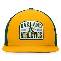 Men's Fanatics Gold/Green Oakland Athletics Cycle Snapback Hat