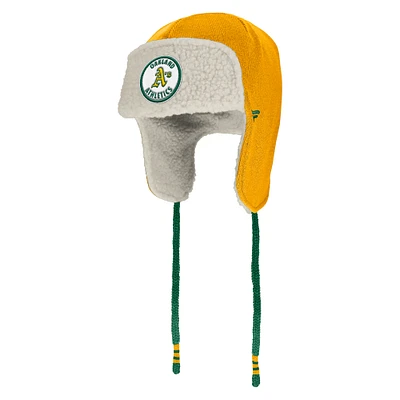 Casquette de trappeur Heritage Oakland Athletics dorée/verte Fanatics pour homme