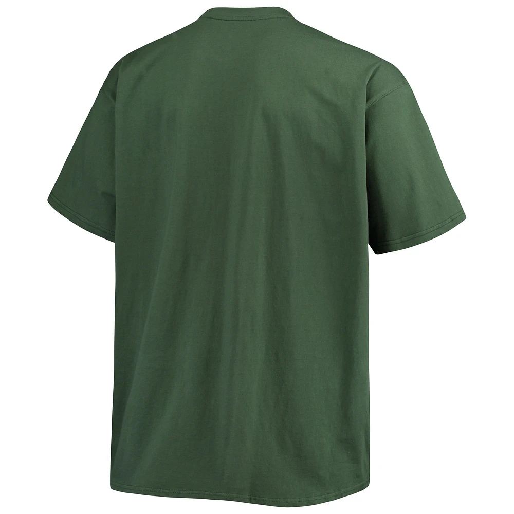 T-shirt Fanatics pour homme, vert, motif cœur grand et grand, Oakland Athletics