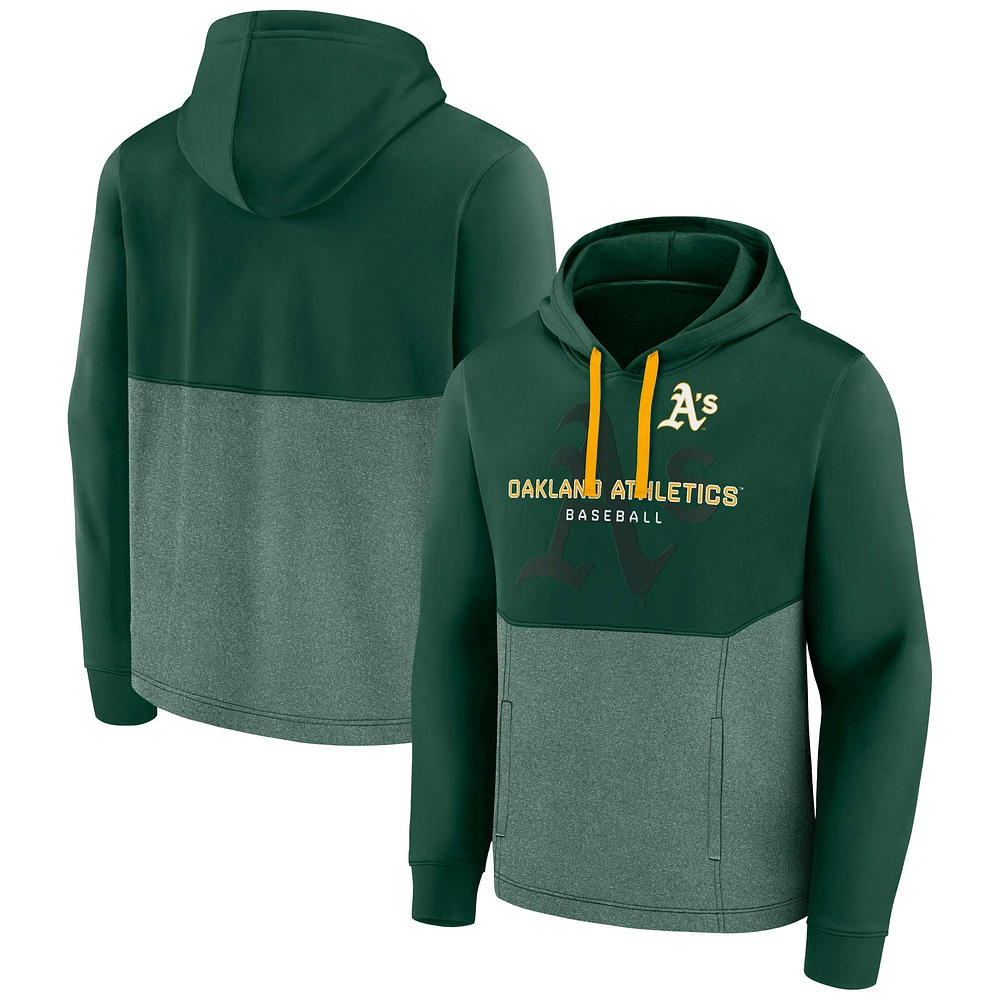 Men's Fanatics Green Oakland Athletics Call the Shots Pullover Hoodie