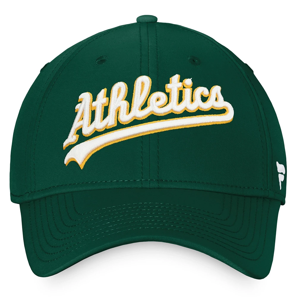 Casquette Fanatics Core Flex pour homme, verte, Oakland Athletics