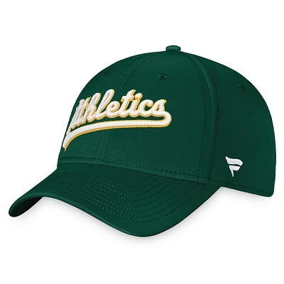 Casquette Fanatics Core Flex pour homme, verte, Oakland Athletics