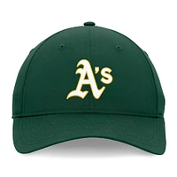 Casquette ajustable non structurée en ripstop vert Oakland Athletics Fanatics pour hommes