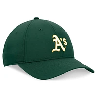 Casquette ajustable non structurée en ripstop vert Oakland Athletics Fanatics pour hommes