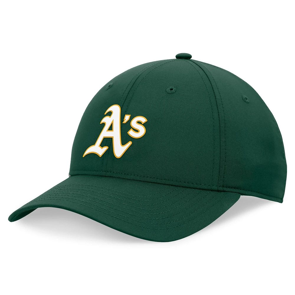 Casquette ajustable non structurée en ripstop vert Oakland Athletics Fanatics pour hommes