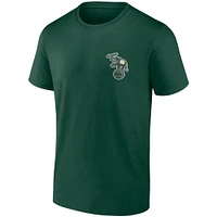 T-shirt emblématique vert fanatiques pour hommes des Oakland Athletics Bring It