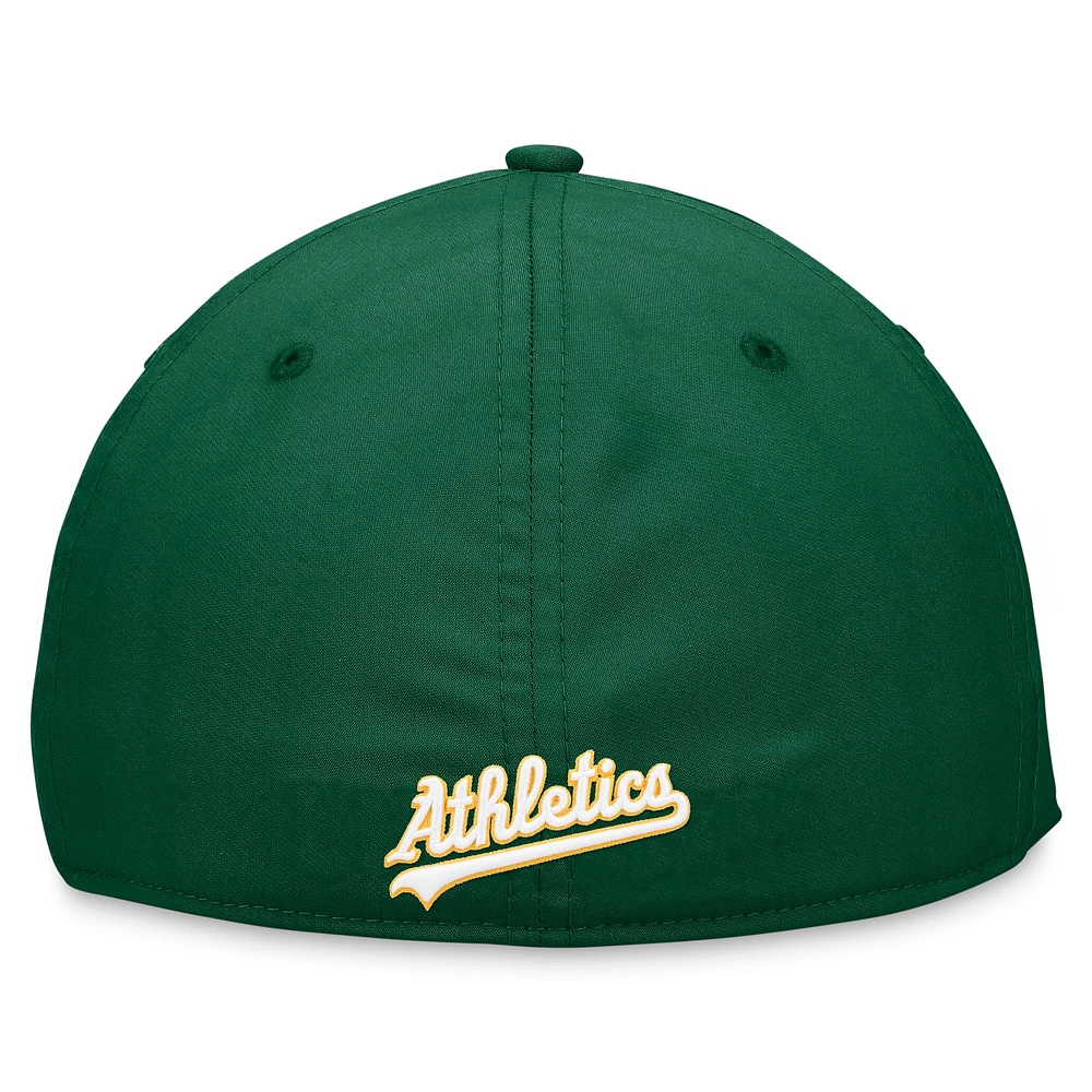 Casquette Fanatics pour homme Oakland Athletics Iconic Gradient Flex verte