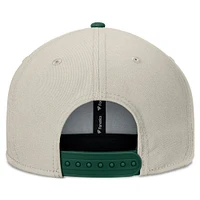 Casquette Snapback bicolore kaki/verte Fanatics pour homme des Oakland Athletics