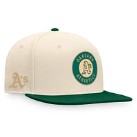 Casquette ajustée Oakland Athletics Fanatics pour hommes, naturel/vert