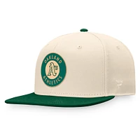 Casquette ajustée Oakland Athletics Fanatics pour hommes, naturel/vert