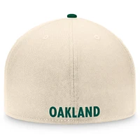 Casquette ajustée Oakland Athletics Fanatics pour hommes, naturel/vert