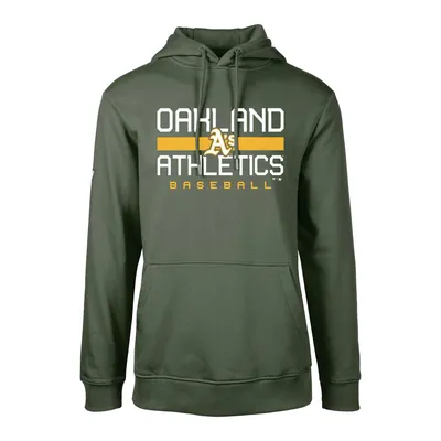 Oakland Athletics Levelwear Podium Dugout Fleece Hoodie - Forest Green