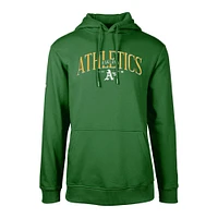 Men's Levelwear Green Oakland Athletics Cooperstown Collection Podium Retro Pullover Hoodie
