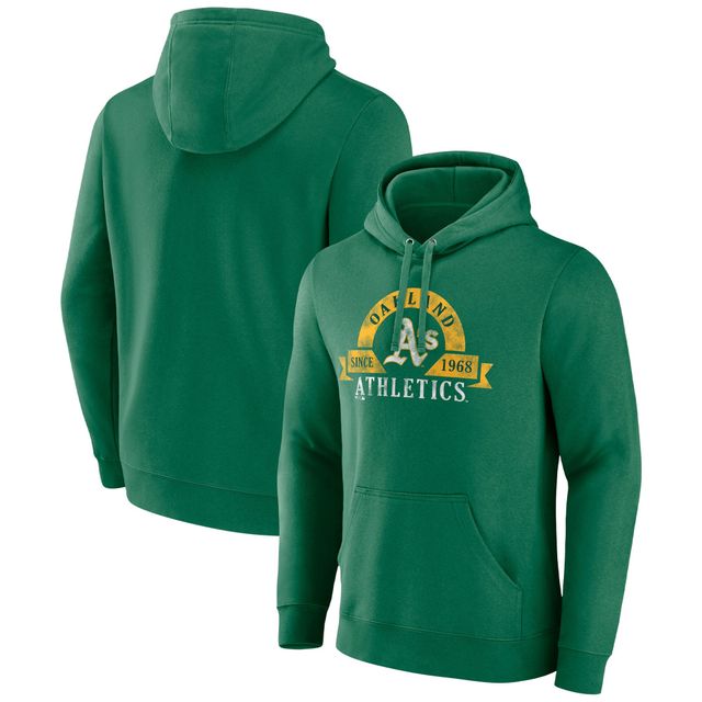 Sweat à capuche utilitaire vert Oakland Athletics Majestic Kelly pour homme