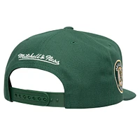 Men's Mitchell & Ness Green Oakland Athletics Double Up Snapback Hat