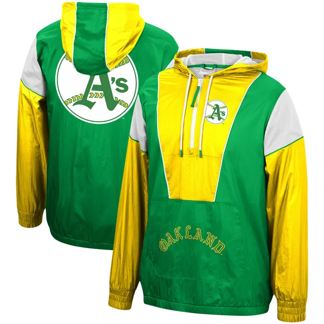 Starter Oakland Athletics Nylon Half-Zip Jacket XXL / Athletics Green Mens Sportswear