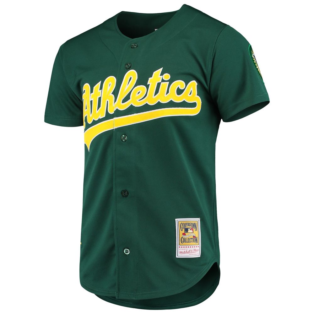 Nike Men's Green Oakland Athletics Cooperstown Collection Logo T