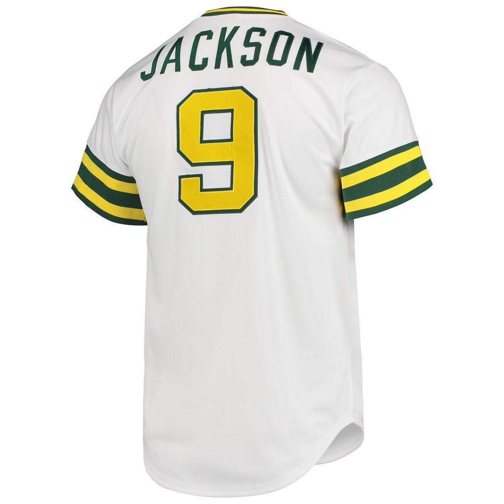 Mitchell & Ness Men's Mitchell & Ness Reggie Jackson White Oakland Athletics  1972 Cooperstown Collection Authentic Jersey