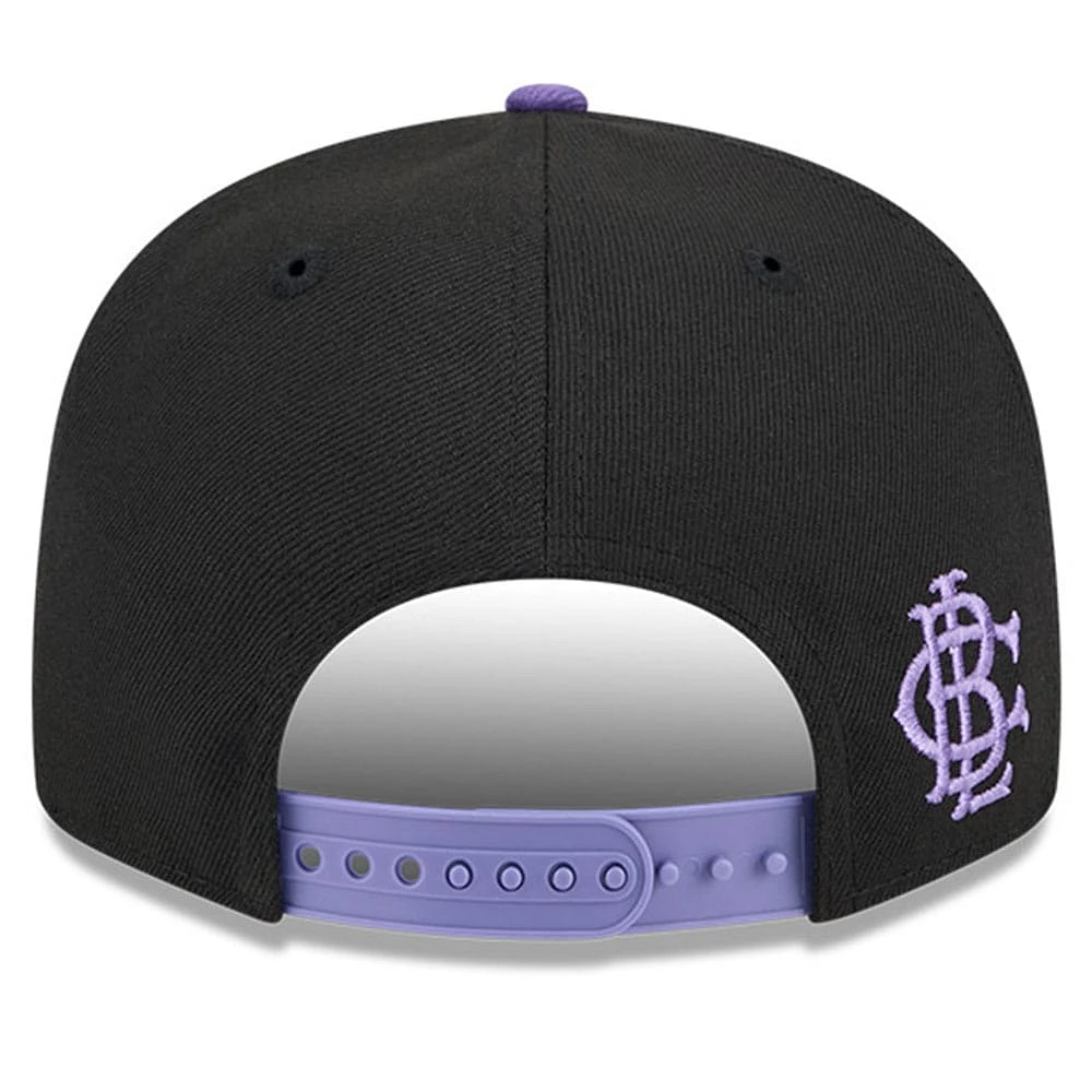 Casquette snapback 9FIFTY pour homme New Era noir/violet Oakland Athletics Grape Big League Chew Flavor Pack