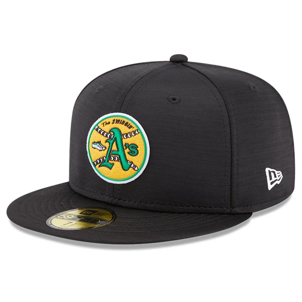 Oakland Athletics New Era 2023 Clubhouse Cooperstown Collection 59FIFTY  Fitted Hat - Black