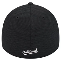 Casquette Active Dash Mark 39THIRTY Flex noire des Oakland Athletics de New Era pour homme