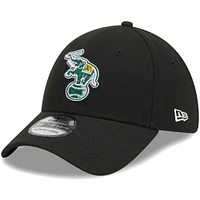 Casquette 39THIRTY Flex noire avec logo Oakland Athletics de New Era pour homme