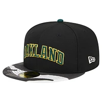 Casquette ajustée 59FIFTY Oakland Athletics Metallic Camo de New Era pour homme