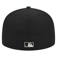 Men's New Era Black Oakland Athletics Metallic Camo 59FIFTY Fitted Hat