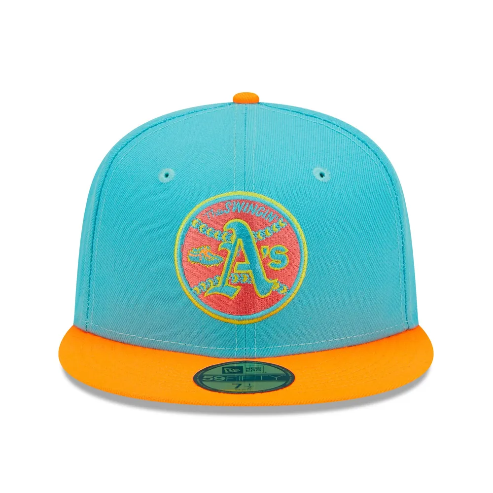 Men's New Era White Oakland Athletics Vice 59FIFTY Fitted Hat