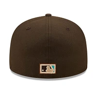 Casquette ajustée Oakland Athletics Walnut Mint 59FIFTY de New Era pour homme, marron/menthe