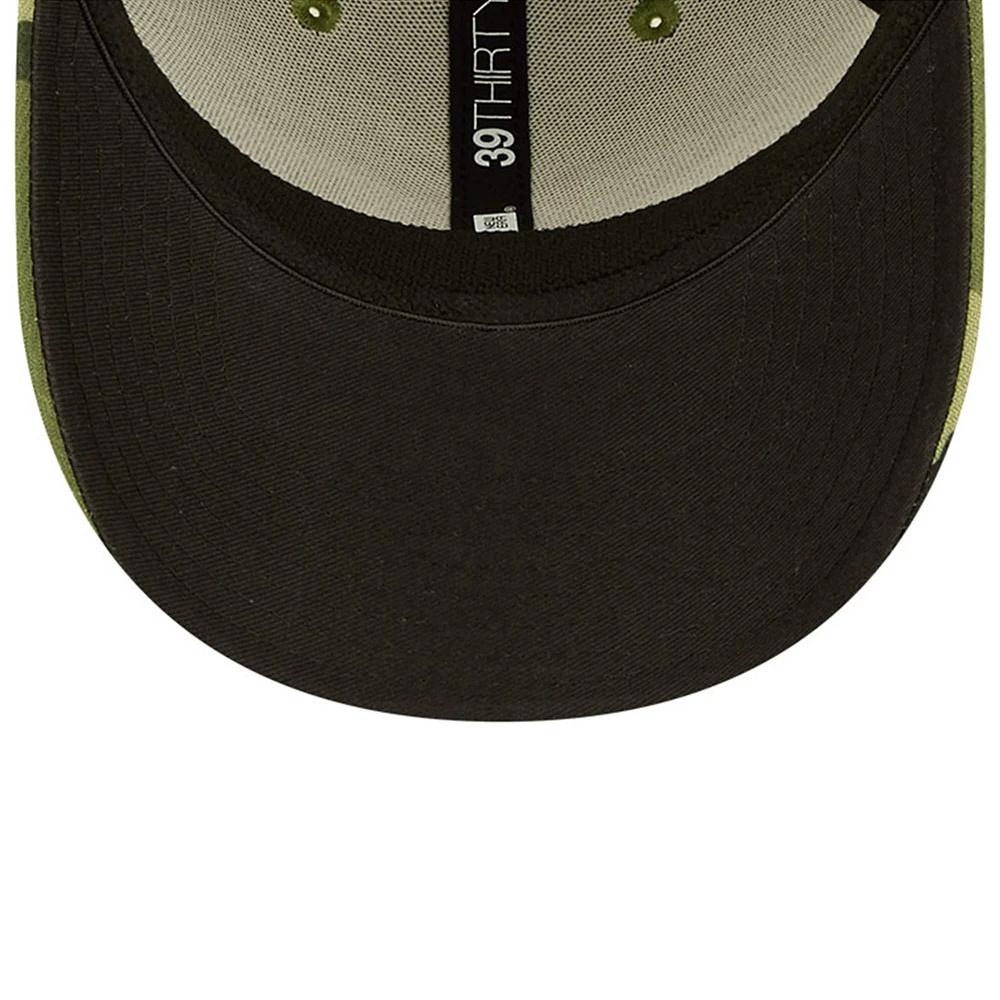 Men's New Era Camo Oakland Athletics 2022 Armed Forces Day 39THIRTY Flex Hat