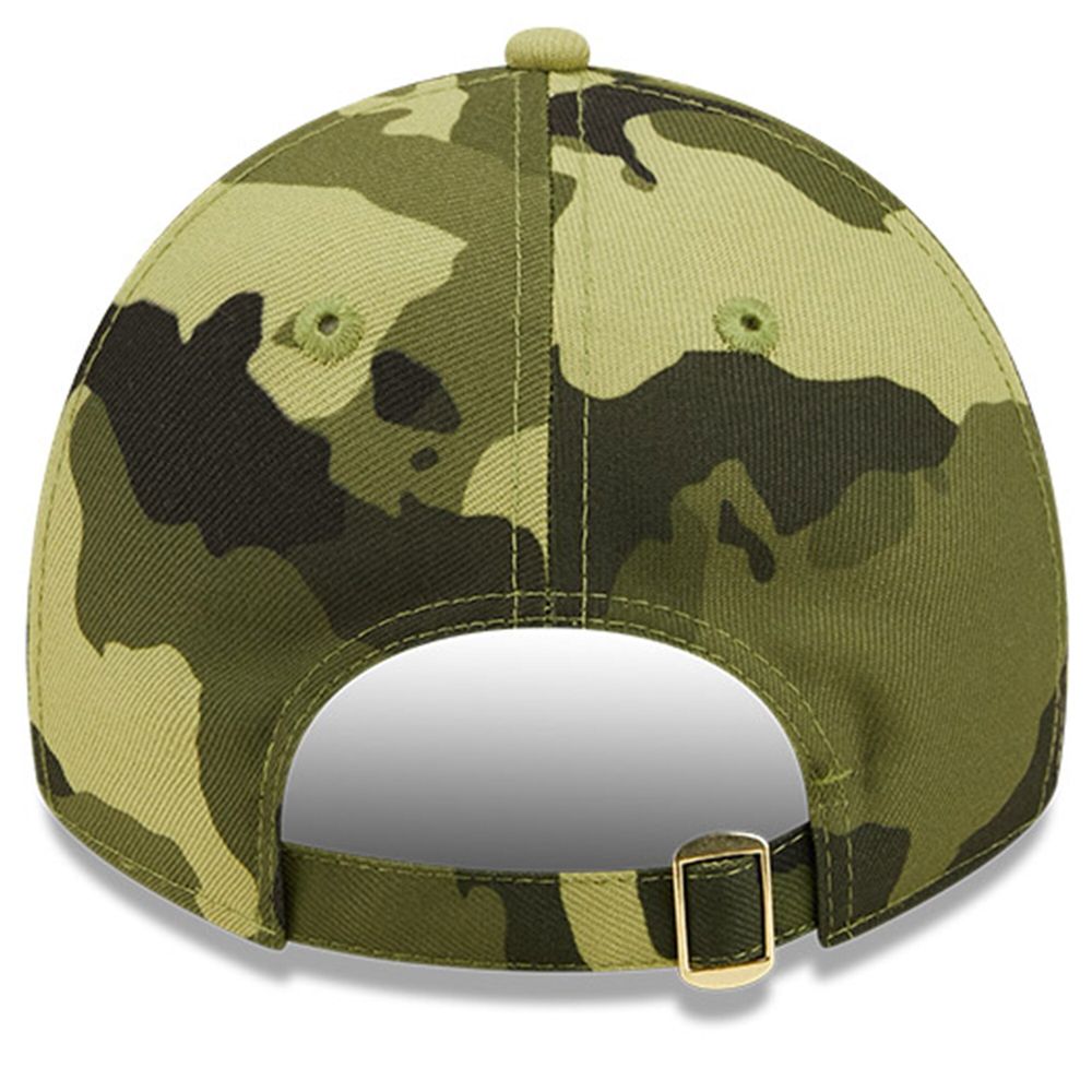 Men's New Era Camo Oakland Athletics 2022 Armed Forces Day 9TWENTY Adjustable Hat