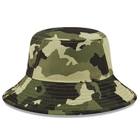 Chapeau bob camouflage Oakland Athletics 2022 Armed Forces Day de New Era pour homme