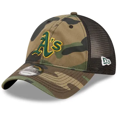 Oakland Athletics New Era Trucker 9TWENTY Snapback Hat - Camo