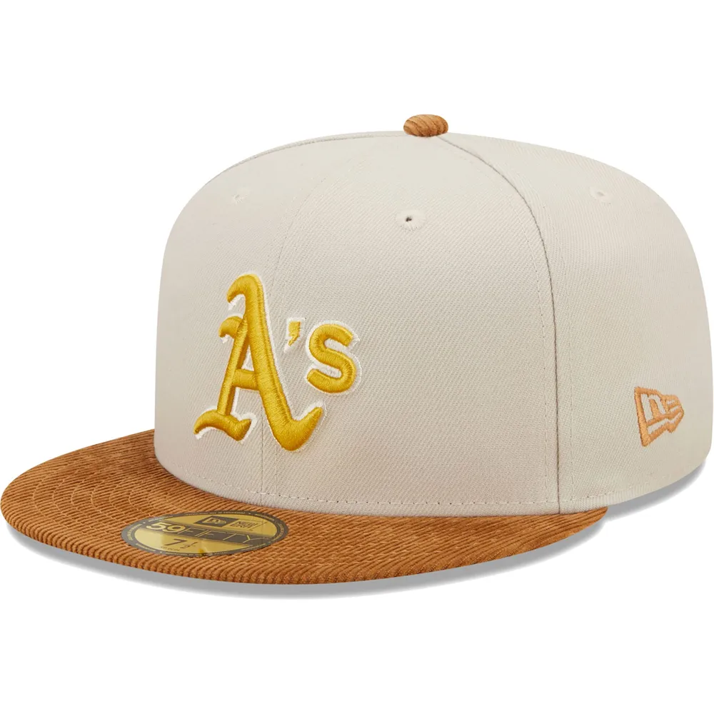 Oakland Athletics New Era 59 Fifty Mens Baseball Cap Green Yellow