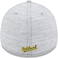 Casquette Speed ​​39THIRTY Flex grise pour homme des Oakland Athletics de New Era